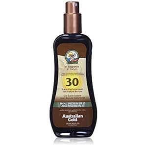 Australian Gold SUNSCREEN SPF30 spray gel with instant bronzer 237 ml