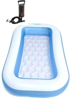 VIBGYOR PRODUCTS Plastic Swimming Pool Bath Tubs with Pump (5.8 Ft) for Adult Kids & Color: Blue