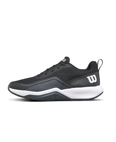 Wilson Rush PRO Lite, Tennis Shoe Uomo, Black/Ebony/White, 48 EU