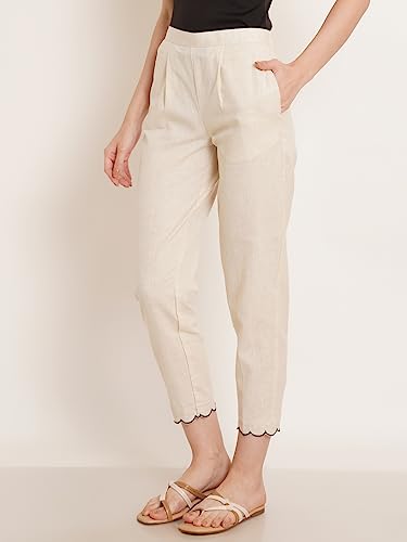 Image of Pure Cotton Embroidered Women Kurta and Pant Set