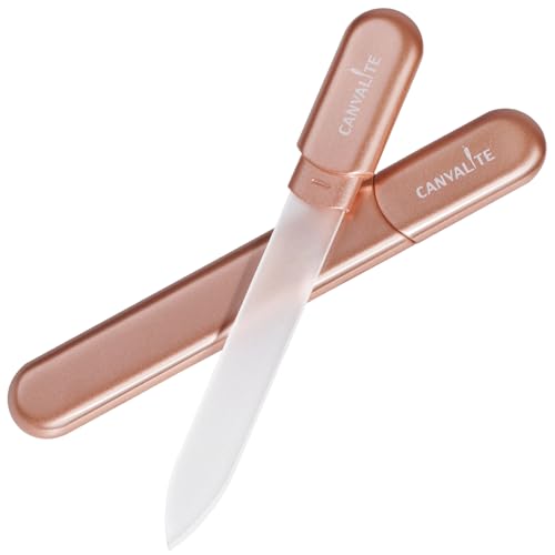 CANVALITE Glass Nail File for Natural Nails Crystal Nail Files