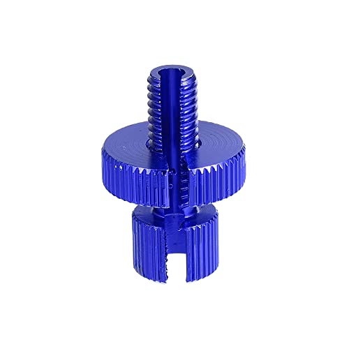 X AUTOHAUX 1 pz M8 freno frizione cavo linea regolatore vite bullone di regolazione con intaglio per moto bici scooter lega di alluminio blu