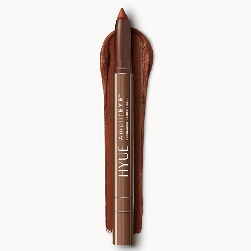 Image of HYUE AmplifEYE 3-in-1 EYE Crayon | Eyeshadow - Liner - Kohl | Rust Rush | Creamy Multi-Use Stick with in-built Sharpener and Smudger | High-Pigment Formula with Vitamin E & Jojoba Oil
