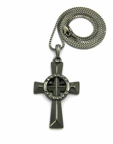 GWOOD Veritas Aequitas Metal Pendant with 24 Inch Necklace