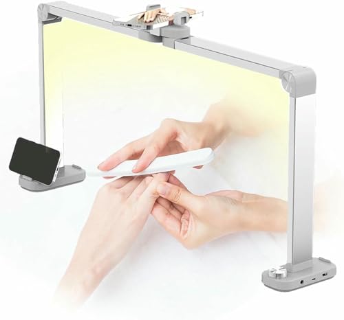 Lampe de bureau pliable arc LED 40W à lumière modulable pour manucure et dessin