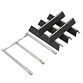 Leship Replacement Parts for Weber Spirit e310 Grill,15.3" Flavorizer Bars and 18" Burner Tube Set Replace for Weber 7636 69787 Spirit 300 Series Spirit E310 E320 S310 S320 Grills.