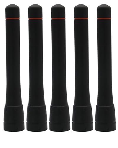 UHF 400-470MHz Stubby Antenna Compatible with ICOM Radio FA-SC73US IC-F21 F24 F43 F44 F4000 F4001 F4010 F4011 F4018 F4023 F4026 F4161 Replacement Antenna 3.5Inch (5 Pack)