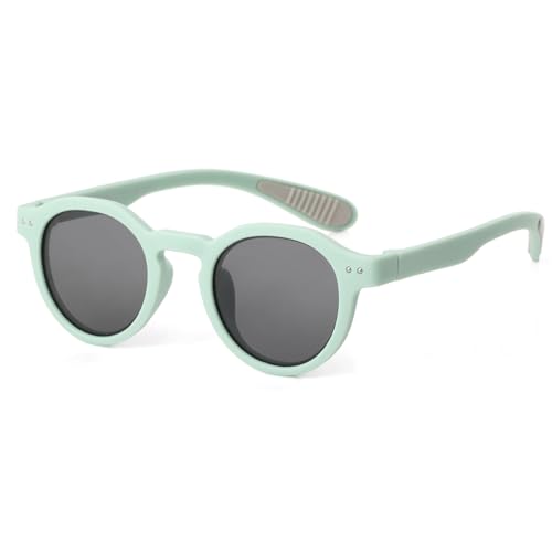 Image of Mirkcittle Polarized Kids Sunglasses for Girls Boys, TPEE Rubber Flexible Frame for Children Age 2-8,100% UV Protection