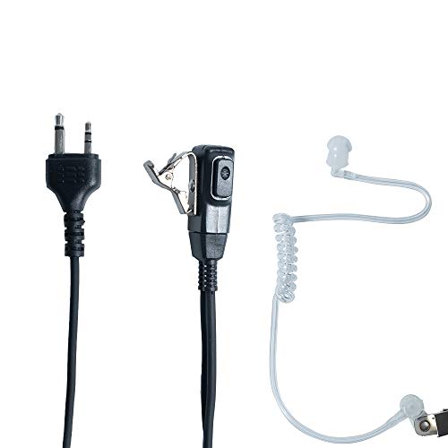 Image of Acoustic Tube Earpiece Headset with PTT Mic for Walkie Talkie ,5 Pack