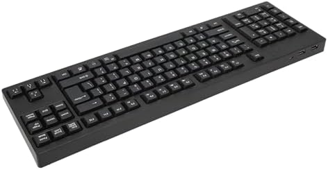 Goshyda Keyboard, 109 Keys Ergonomic Layout Office USB Keyboard, Left Numpad Keyboard with 2 USB Interfaces for Business Accounting Designer