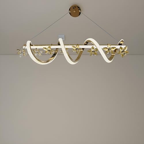 Image of LED Chandelier for Dining Table, Height-Adjustable Hanging Lamp for Breakfast Table, Hanging Light for Home Decoration (CH44)