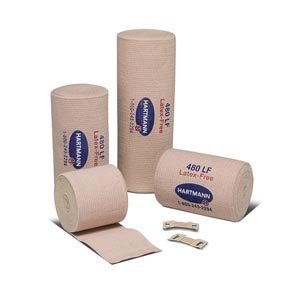 Hartmann 39600000 Deluxe 480 Reinforced Elastic Bandage, Latex-Free, 6" Width, 5 yd. Length (Pack of 60)