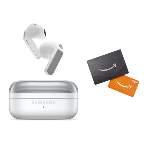 Image of Samsung Galaxy Buds 4 (2026) AI True Wireless Bluetooth Earbuds + $20 Gift Card, Noise Cancelling, Hi-Res Audio, 1-Way Speaker, New Fit, IP54, Live Translation, White [US Version, 2 Yr Warranty]