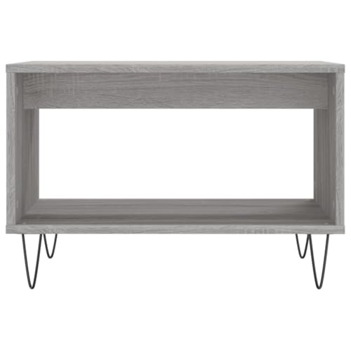 Table basse gain de place grise pour ranger le salon encombré - 5