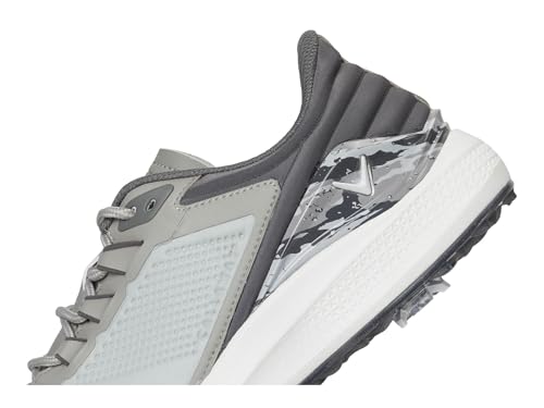 Image of Callaway Mens Coronado v4 Golf Shoes Grey /Charcoal 14 Medium | Waterproof opti-dri Microfiber Leather, ForgedFoam Midsole, 7 Spike TPU Fusion-Lite Outsole,Removable Tour Flex Pro Cleats
