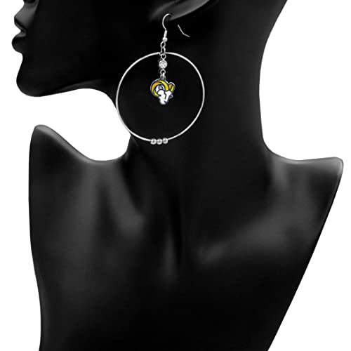 Image of NFL 2-Inch Hoop Earrings