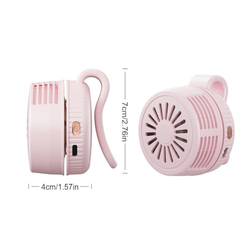 Ventilador de pinza portátil recargable USB mini ventilador rotativo de 360 grados 7