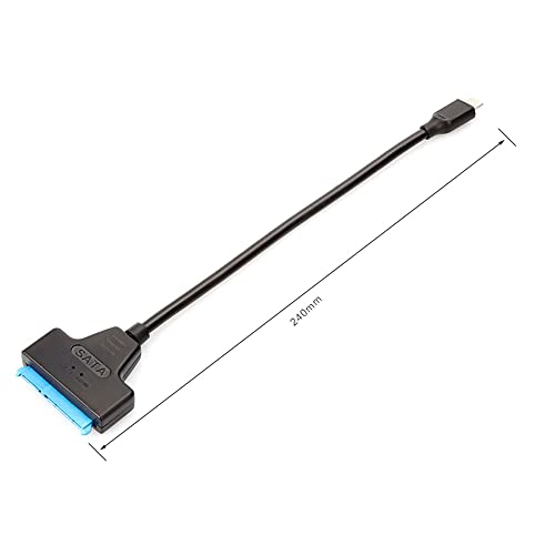 Cable Adaptador SATA a USB Tipo C 25 cm miniatura 2