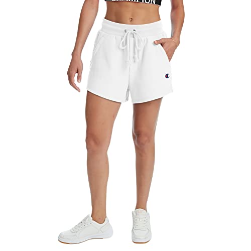 Short de gym femme blanc Champion Life pour vos séances de yoga