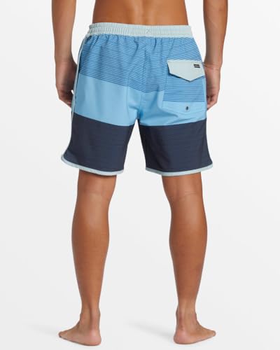Quiksilver Men's Standard Surfsilk Tijuana 17Nb Elastic Waist Volley Swim Trunk, Alaskan Blue4