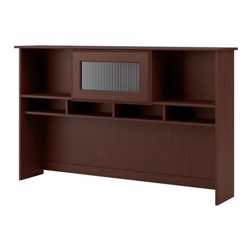 Bush Home Cabot 60W Desk Hutch in Harvest Cherry