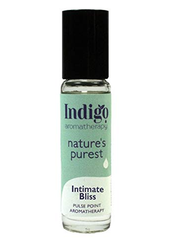Indigo Herbs Intimate Bliss Pulse Point Roller 10ml | Essential Oil Blend | Ylang Ylang, Bergamot, Fennel & Myrtle