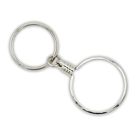 The Token Shop AA Coin Holder Keychain for 34 mm x 2 mm Triplate Sobriety Chip Recovery Medallion (Silver) Cover