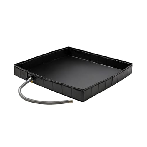 Oxtxuzdm Base de ducha plegable portátil con tubo de drenaje plegable para tienda de campaña, toldo de repuesto de PVC