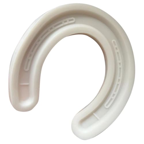 CORHAD Moule en Silicone de Fer à Cheval Blanc Facile à Entretenir Sécher pour Fabrication de Bougies et Débutants en Artisanat