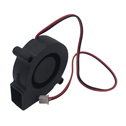 Lurrose 12v 5015 Cooling Fan Hydraulic Fan for 3d Printer Quiet Operation Easy Mounting Black Heat Protection