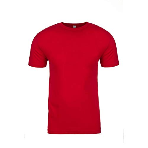 Next Level Adults Unisex Crew Neck T-Shirt (XS) (Red)