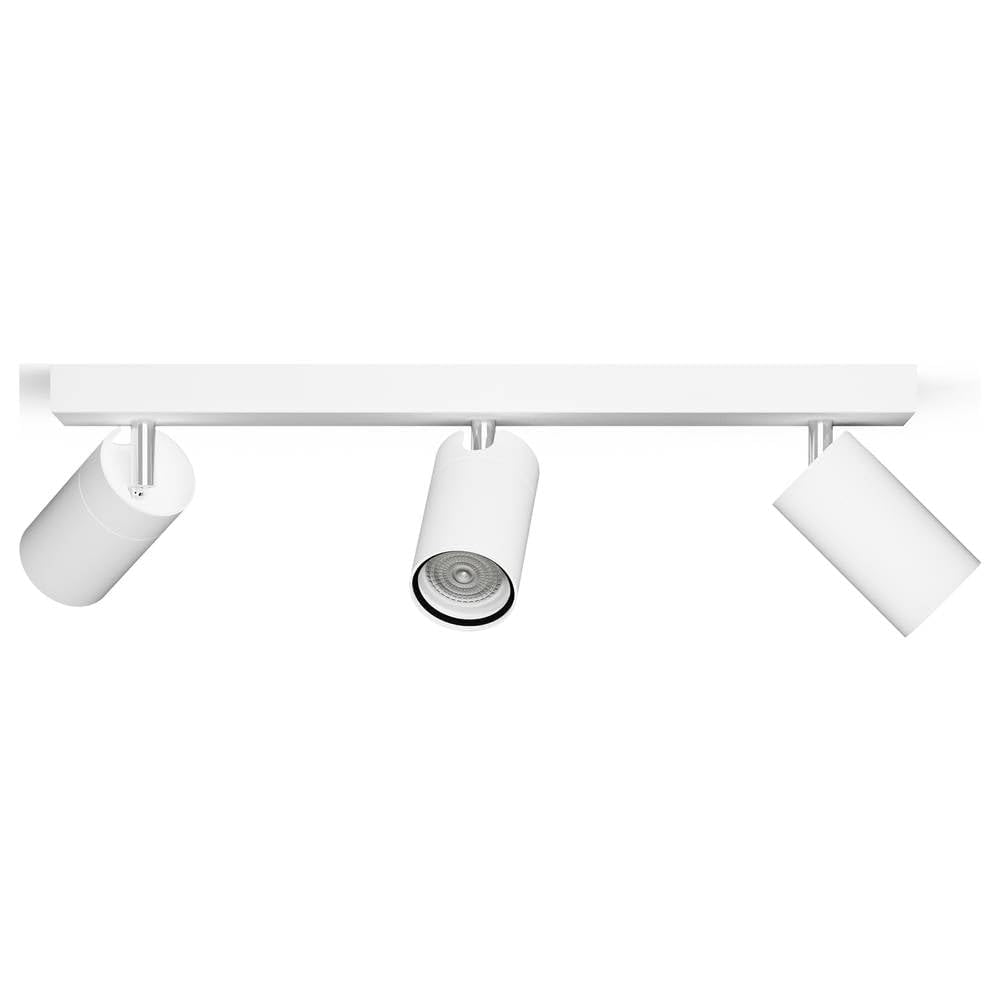 Philips Idris Spot, 3 faretto, 5W, attacco GU10, lampadina non inclusa, Grado di Protezione IP44, resistente all'acqua, Bianco