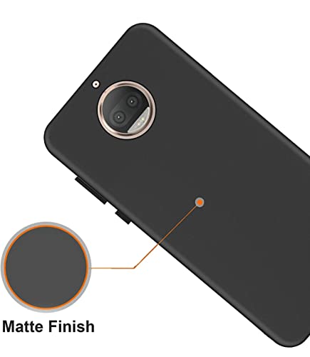 Image of Mobile Back Cover Case for Motorola Moto G5S Plus, Xt1803, Xt1805, Xt1806, Xt1804, Xt1802 (Silicone Case|CameraProtection|Black SC1510)