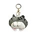 Plüschkatze Hüfte Keychain Cute Corgi Arsch Schultasche Anhänger Weibliche Rucksack Anhänger Puppe Schmuck Kleine Geschenk Geldbörse Charms (Color : Gray, Size : F)