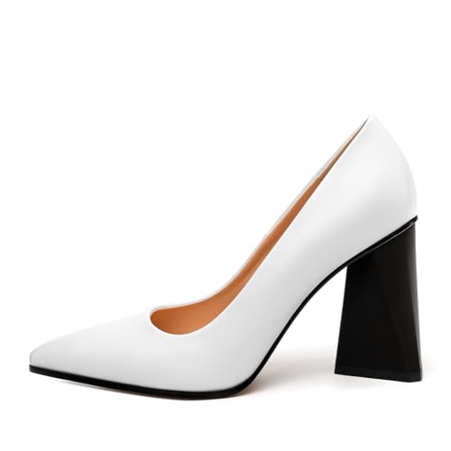 Women's Pumps, Pointed Toe High Heels, Slip On Fashion Solid Matte Shoes for Wedding Dating Party Working2