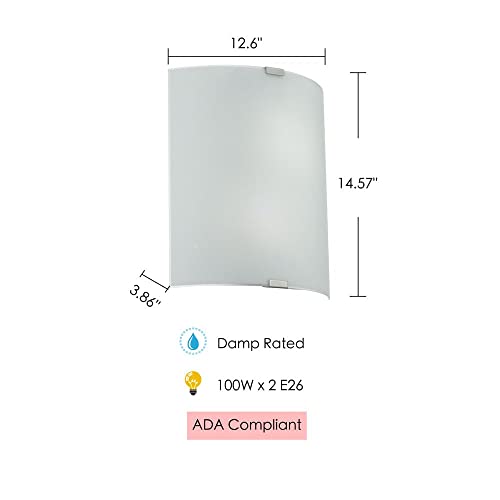 Eglo 90463A Grafik Wall/Ceiling Light, White, 3.88X14.63X12.63 #TOP3