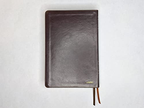 Image of NBLA, Biblia de Estudio MacArthur, Leathersoft, Cafe, Interior a dos colores, Comfort Print (Spanish Edition)