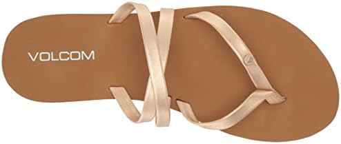 Volcom Women's Easy Breezy II Flip Flop Sandals, Rose-Gold, 5 | Image 4