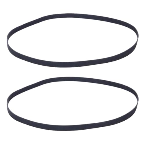 EODKSE Correa de Repuesto de Goma de 200mm para Tocadiscos, Resistente y Práctica, Compatible con la Mayoría de los Tocadiscos Accionados por Correa, Paquete de 2,