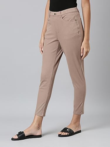 Image of GO COLORS Soft Cotton Blend Printed Jeggings Ankle Length for Women| Breathable, Mid Rise