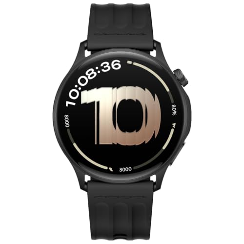 Image of OnePlus Watch Lite Smartwatch, Steel Case, Dual GPS, 10-Day Battery, Black