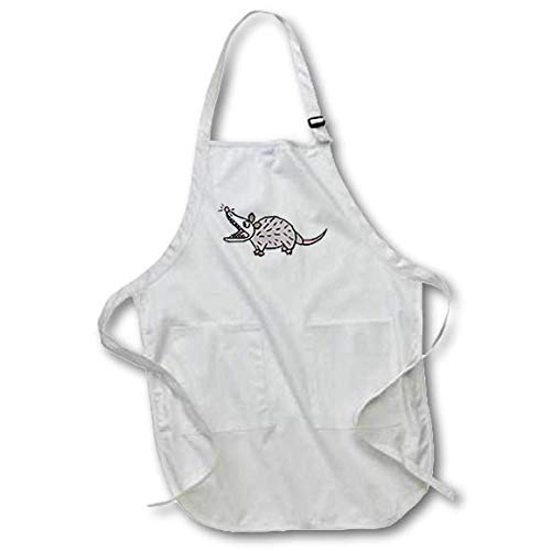 3dRose All Smiles Art - Funny - Funny Cute Possum Cartoon - Aprons apr_343538_4