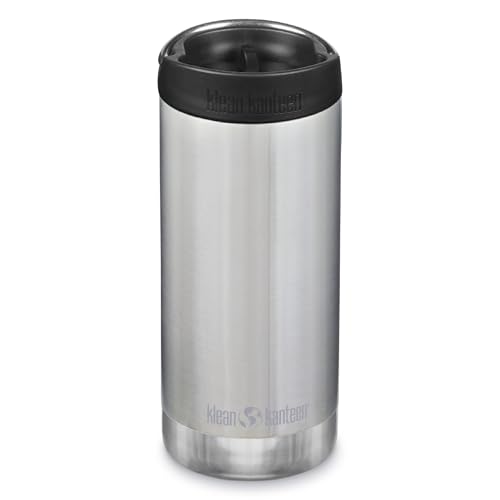 Klean Kanteen TK Wide Botella, Unisex Adulto, Plata, 355ml