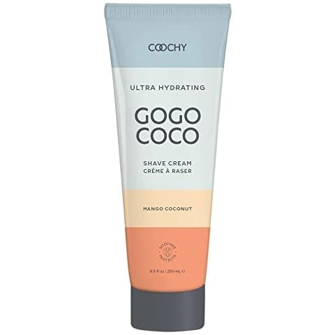 Coochy Ultra Hydrating Shaving Cream | Prevents Irritation, Bumps & Dry Skin | Doubles as Hair Conditioner | Coconut Oil, Tea Tree Oil, Jojoba Oil, Shea Butter & Aloe Vera | Mango Coconut 8.5oz/250mL Cover