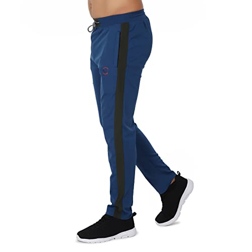 Image of Sarby Men's Regular Fit Sport wear, Lower, Track Pant Airforce Blue & Olive Green Colour