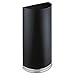 Half-Round Receptacle, Half-Round, Steel, 12.5gal, Black