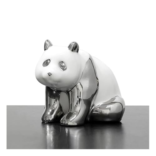 Moderna statuetta a forma di animale dorato, statua decorativa in ceramica per soggiorno, camera da letto, ufficio e libreria, elegante decorazione per la casa