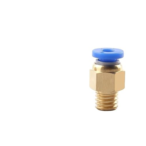 Vcaldgfz Pc4-M8 10Pcs/Lot Pc4 6 8 10 -M6 M8x1 M8x1.25 M10x1 M10x1.5 M12x1.75 M16x2 Pneumatic Connector Trachea Quick-Release Straight Through(Pc4-M8)