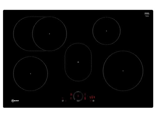 NEFF T58PHF1L0 N70 Plaque de cuisson à induction, vitrocéramique, autonome, 80 cm de large, Twist...