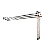 TENBEST 写真撮影用背景ローラーサポートシステム、3ローラー、118インチステンレススチールクロスバー、壁/セリング/ライトスタンド背景マウント、背景サポート